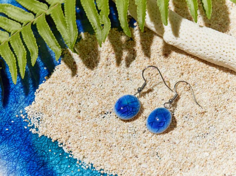 【石垣島 石垣焼窯元】ピアス（揺れ）