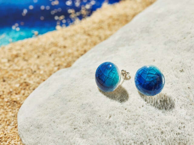 【石垣島 石垣焼窯元】ピアス（固定）