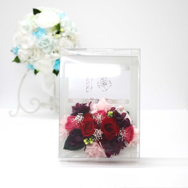 池袋　プリザーブドフラワー専門店　フラワーショップリズカ　販売　店舗 結婚式　フォトフレーム　写真立て　時計