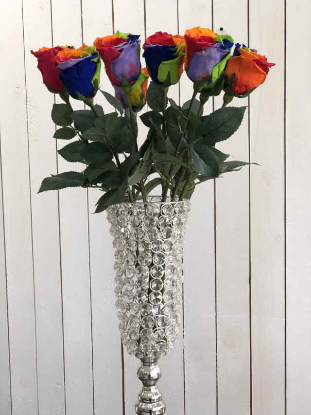 オルゴールレインボーローズ　プリザーブドフラワー EXILE ただ…逢いたくて 楽天市場】送料無料 本物！プリザーブドフラワー レインボーローズ