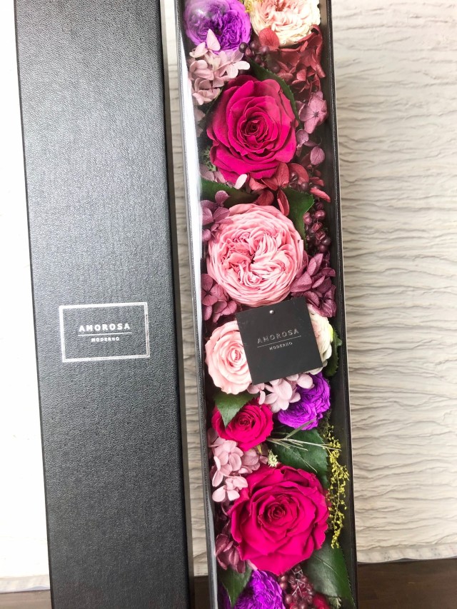 池袋　プリザーブドフラワー専門店　フラワーショップリズカ アモローサ　ラブリエスト ピンク