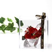 池袋　プリザーブドフラワー専門店　フラワーショップリズカ　販売　店舗 　ガラスの靴　プロポーズ