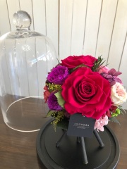 池袋　プリザーブドフラワー専門店　フラワーショップリズカアドラブル L プリザーブドフラワー濃いピンク