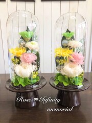 池袋　プリザーブドフラワー　専門店　販売　店舗　お供え　仏花　お盆　お彼岸　お悔やみ　一対　菊