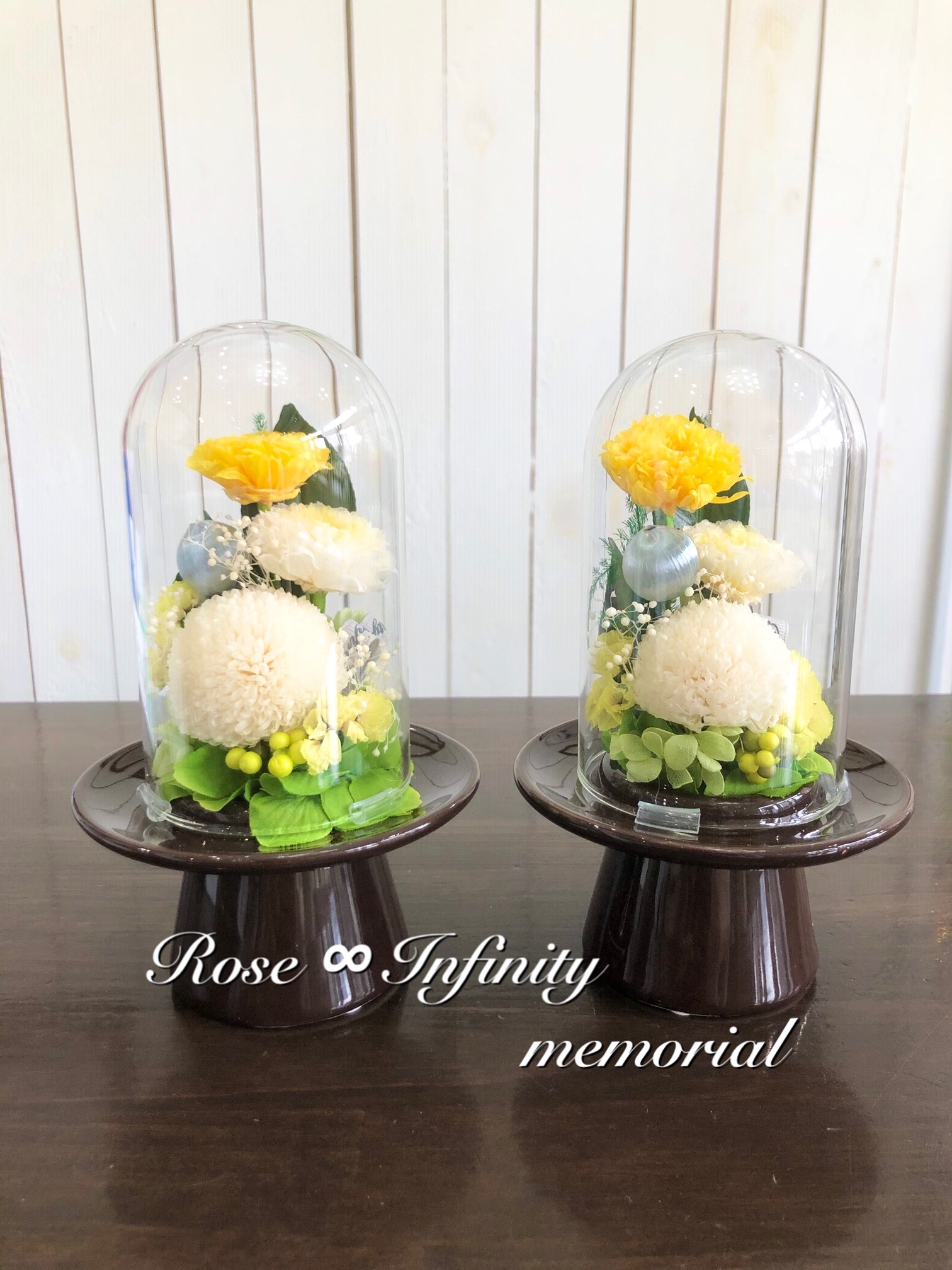 池袋　プリザーブドフラワー　専門店　販売　店舗　お供え　仏花　お盆　お彼岸　お悔やみ　一対　菊