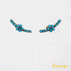 ミハエルネグリン　クリスタルフラワーアーチスタッドピアス