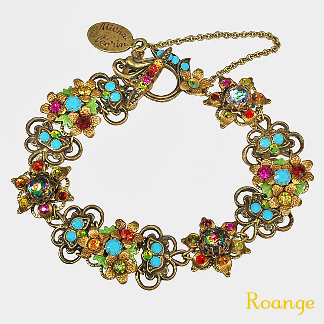 ミハエルネグリン クリスタルフラワーズブレスレット 