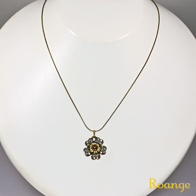 ミハエルネグリン フラワー ネックレス ミハエルネグリン フラワーパヴェネックレス