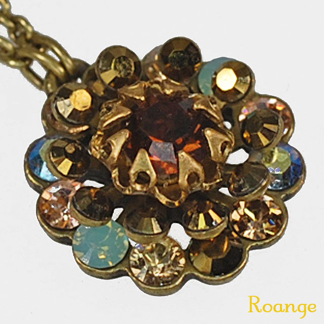 ミハエルネグリン ラージ クリスタルフラワーネックレス