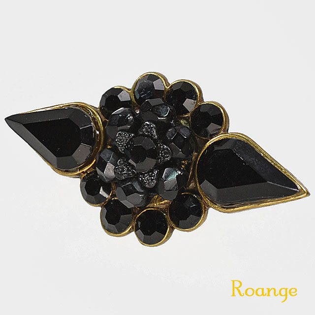 ミハエルネグリン クリスタルティアドロップブローチ