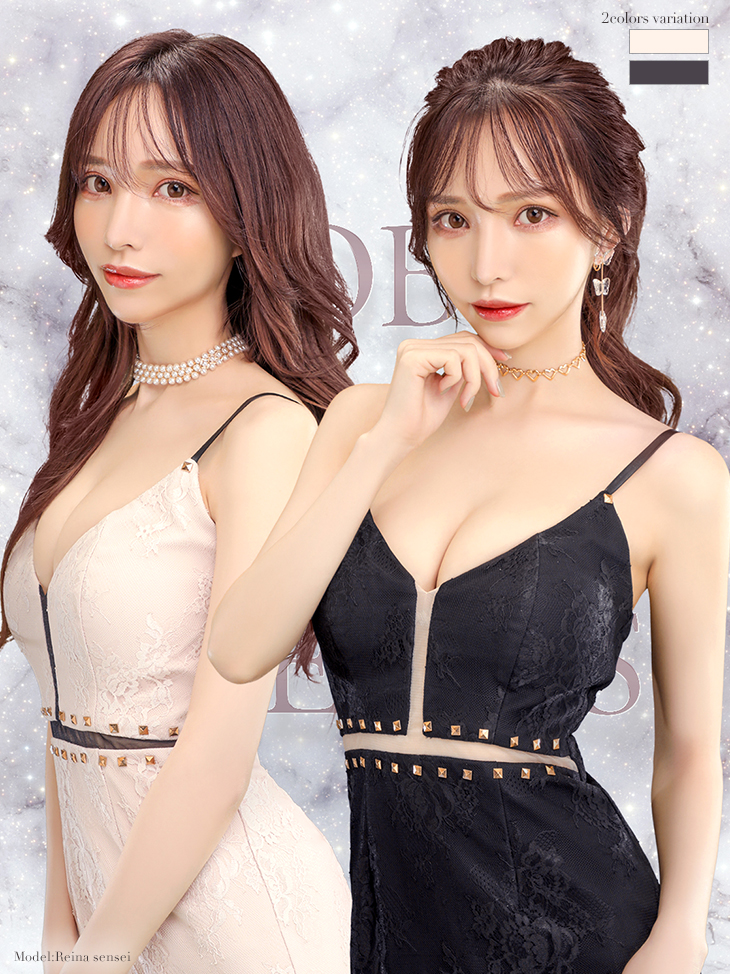 れいな先生×ROBE de FLEURSコラボミニキャバドレス(fm2093)