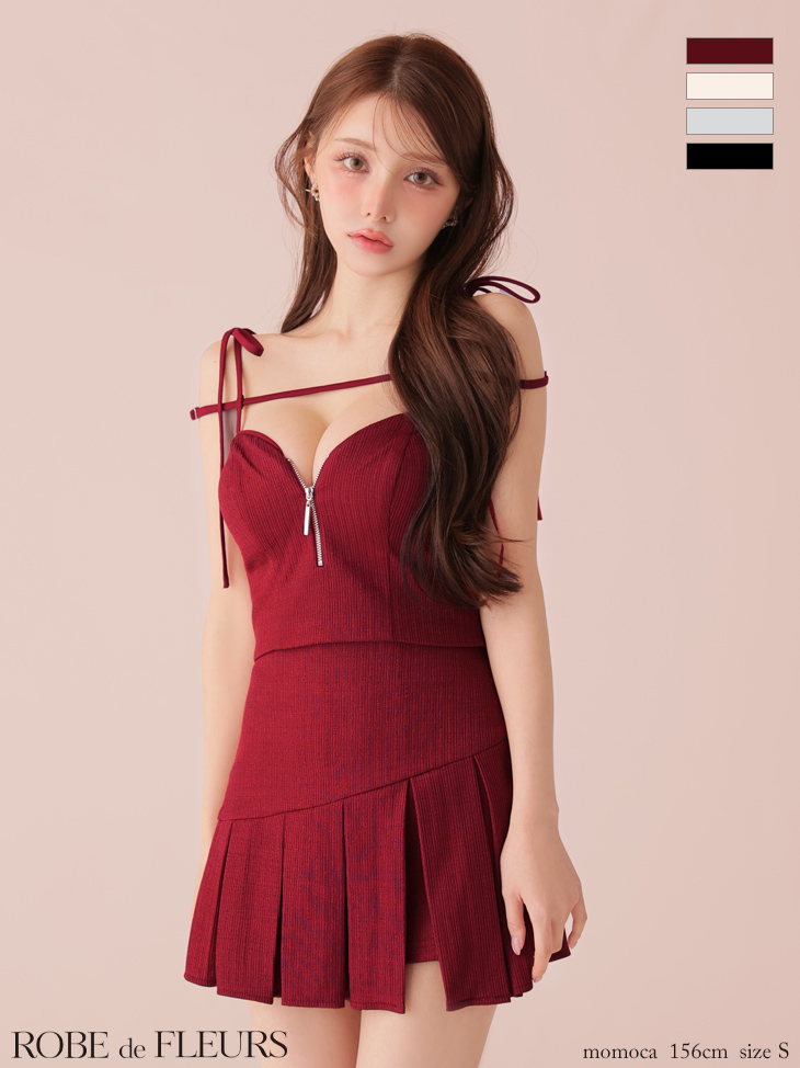 フラワースパンコールドレス/ツイード/ミニドレス/キャバドレス ノースリーブフラワースパンコールミニドレス/キャバドレス【XS