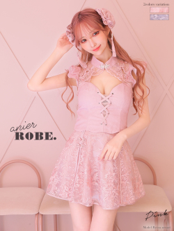 【Lサイズあり】Sweet China Flare Dress [ヘッドアクセ付き](anier4002)