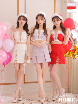 【XSサイズあり】Brilliant tweed Santa (anier4022)[帽子付き・胸元のファー取り外し可能］