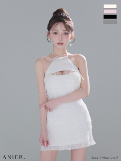 【XSサイズあり】Chiffon amesuri bust cutout tight mini dress (anier4061)