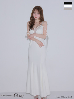 ★予約商品★【7月上旬頃入荷予定】【XS〜Lサイズあり】シアードッキングフロントジップマーメイドロングキャバドレス (GL4341)