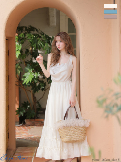 ★予約商品★【6月下旬頃入荷予定】【XS〜Lサイズあり】Drape tiered long dress(VC4677)