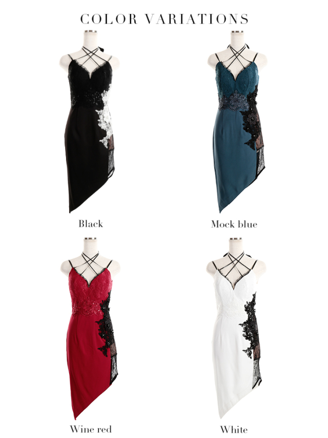 サイドレース切替×ストレッチタイトミニキャバドレス(GL2188) 