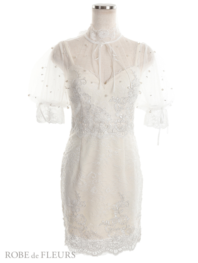 【XSサイズあり】Romance pearl lace dress♡(fm2374)