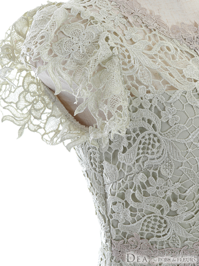 Lサイズあり】フローラルレースxマーメイドラインキャバドレス(DE2548) 