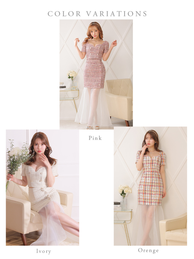 ☆予約商品☆【12月下旬入荷予定】【Lサイズあり】ラメツイードx  