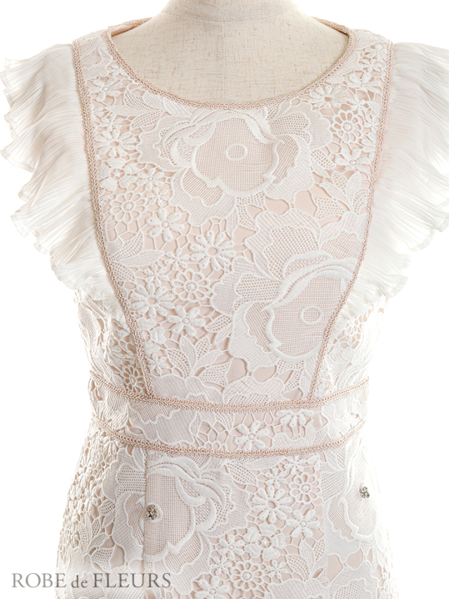 XSサイズあり】フェミニンローズ台形キャバドレス(fm2900)