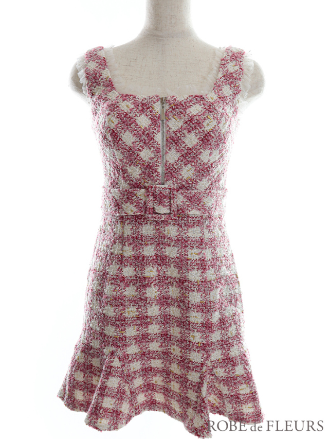 ☆予約商品☆【12月中旬入荷予定】【XS～Lサイズあり】ツイードx  