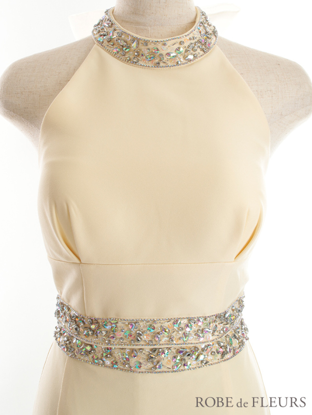 XSサイズあり】ビジュー×ホルターセットアップミニキャバドレス(fm3202)