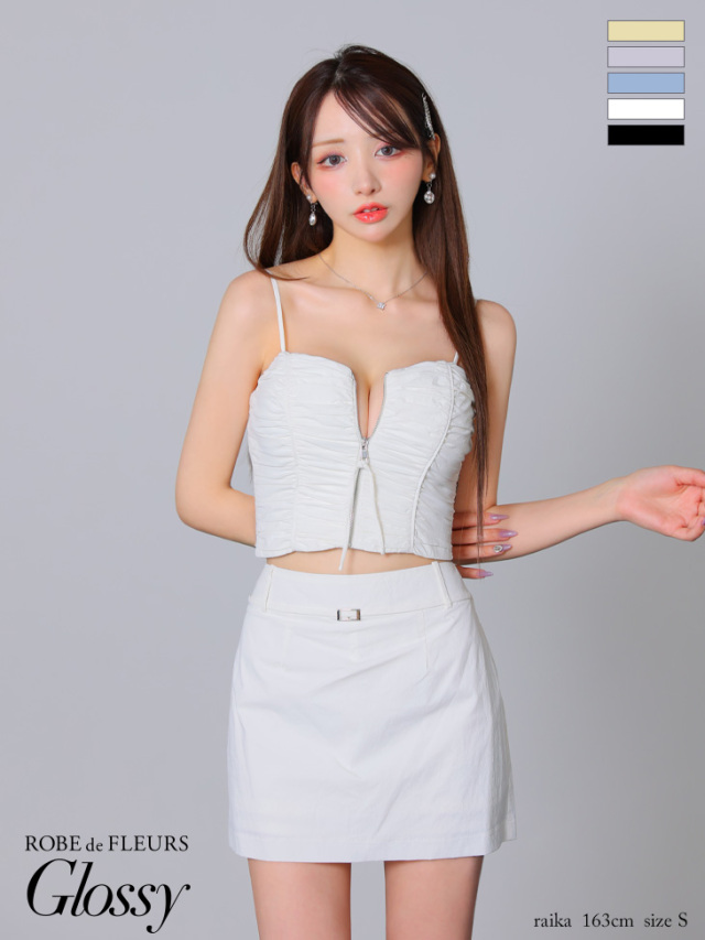 Glossy セットアップ　キャバドレス XSサイズあり【Glossy/グロッシー】フロントレース