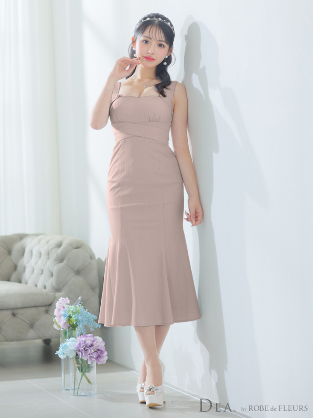 パンツドレス LUGG NAGG パンツドレス ハイカラー ネックレース ドッキング