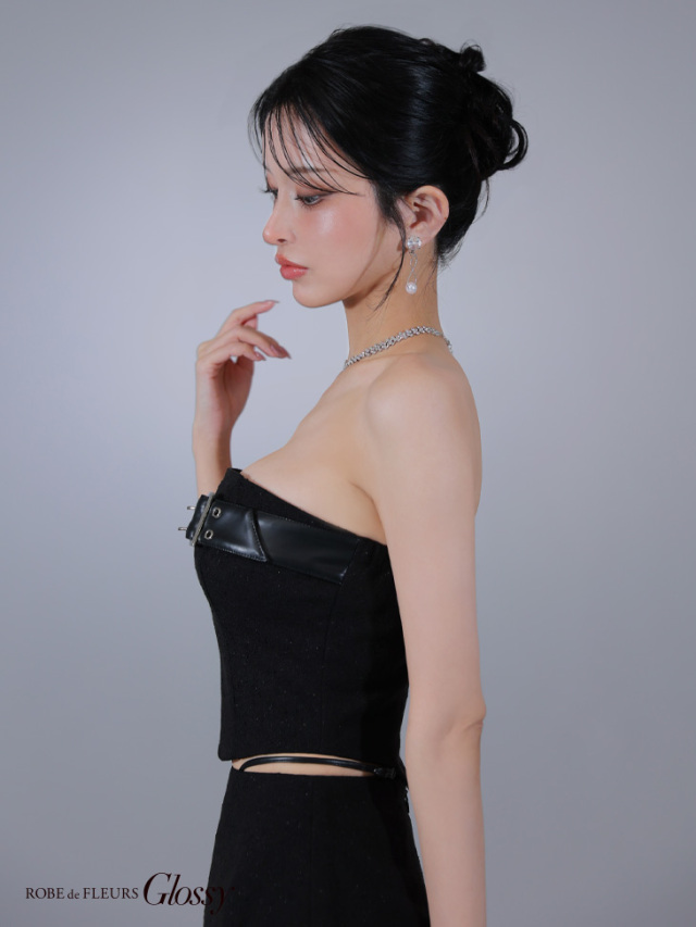 XSサイズあり】ベルトトップスセットアップフレアミニキャバドレス(GL3393)