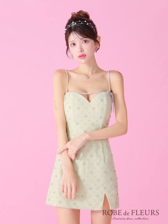 XSサイズあり】パーツ取り外し可能♥ビジューリボンハートカット 