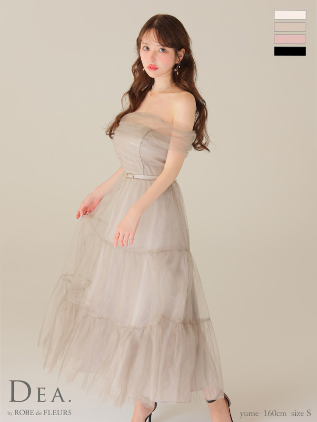 ROBE de FLEURS / ラメチュールドレス XSサイズあり【ROBE de FLEURS/ローブドフルール】バレエコア