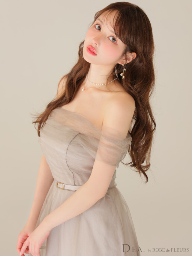 XS～Lサイズあり】ラメチュールオフショルダーロングキャバドレス(DE3481)