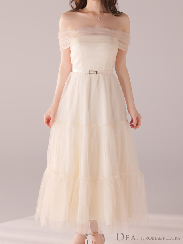 XS～Lサイズあり】ラメチュールオフショルダーロングキャバドレス(DE3481)