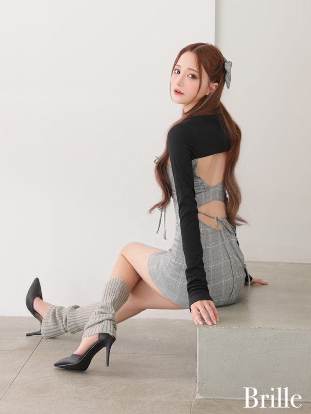 XS～Lサイズあり】ange de brille mini dress (brille3760) 