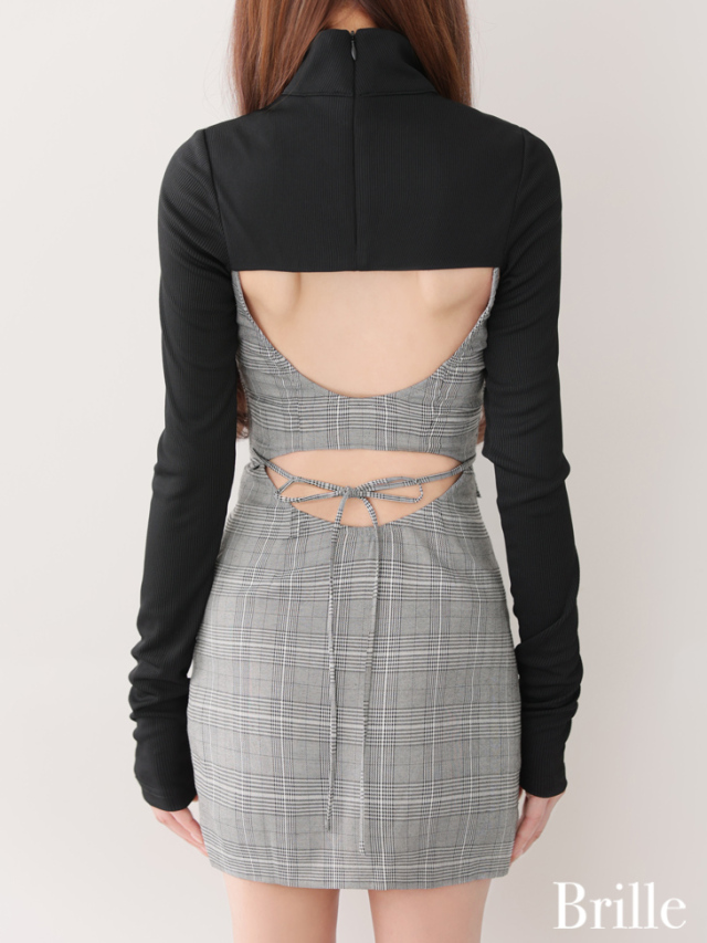 XS～Lサイズあり】ange de brille mini dress (brille3760) 