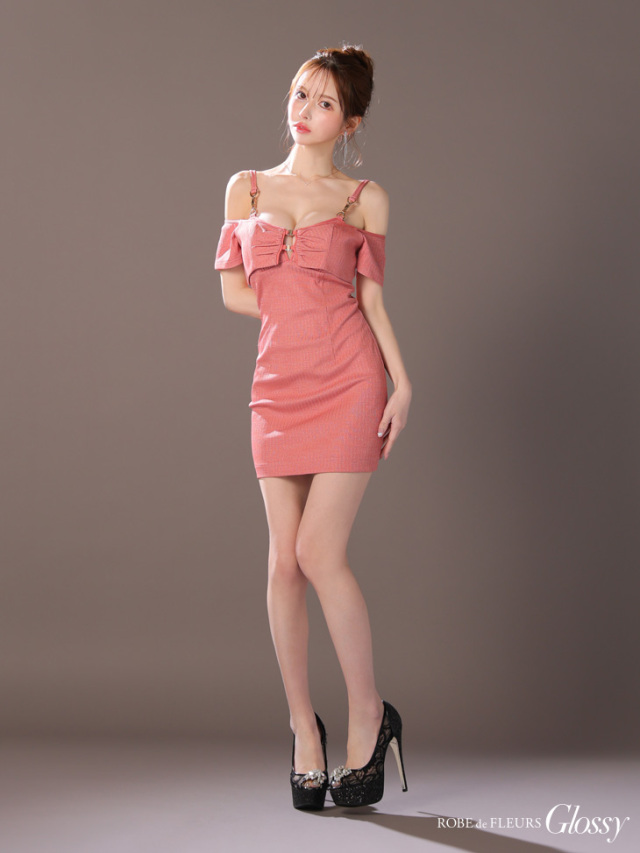 XSサイズあり】2way♥ボレロ付きシンプルリブタイトキャミキャバ  