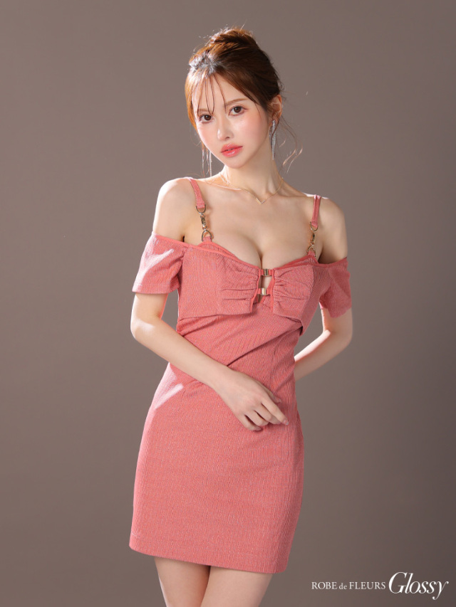 XSサイズあり】2way♥ボレロ付きシンプルリブタイトキャミキャバ  