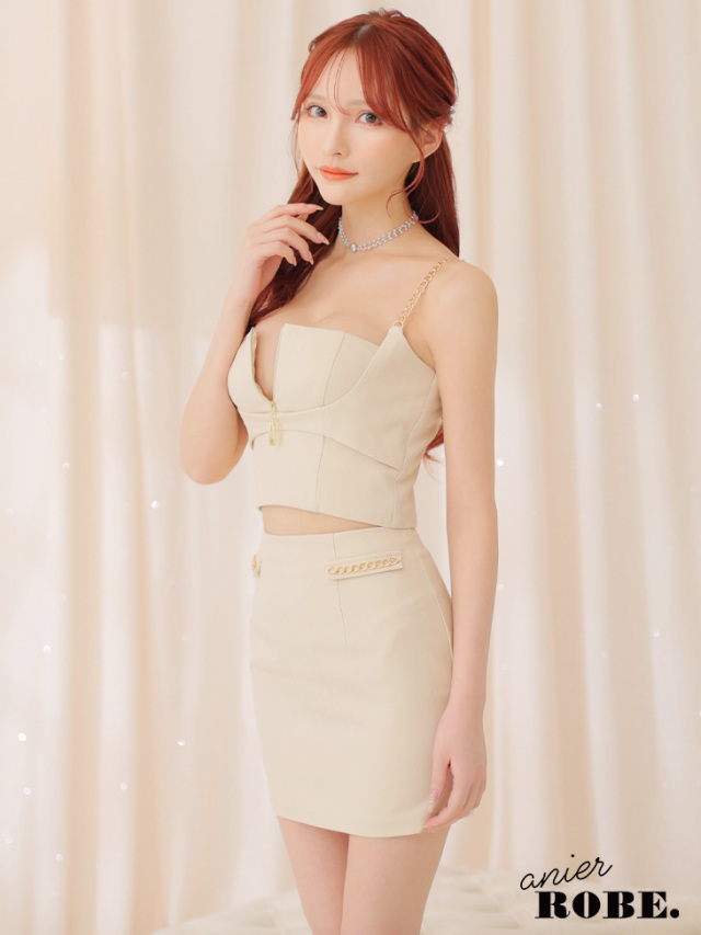 【XSサイズあり】chain fetish set up dress (anier4031)