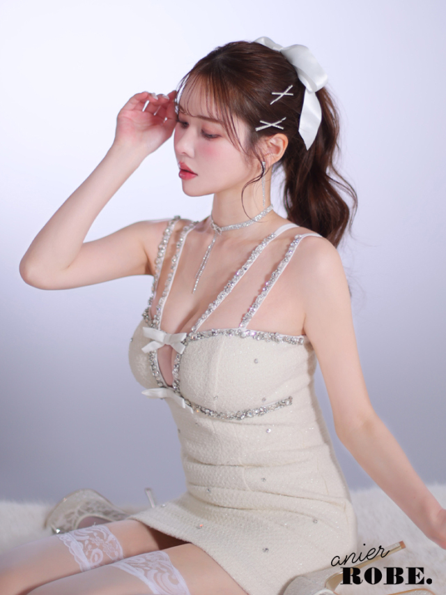 【XSサイズあり】Bijou lame tweed mini Santa (anier4045)
