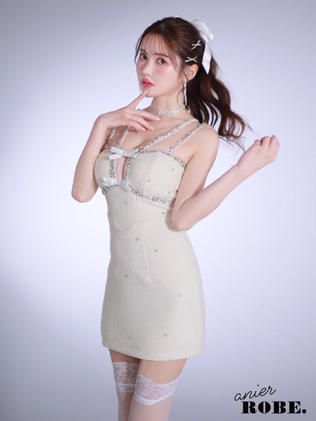 【XSサイズあり】Bijou lame tweed mini Santa (anier4045)