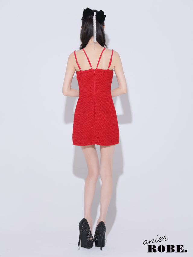 【XSサイズあり】Bijou lame tweed mini Santa (anier4045)
