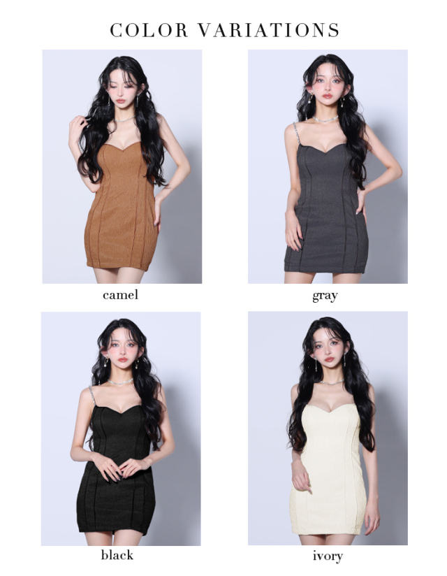 XSサイズあり】バックオープンチェーンストラップタイトミニキャバ