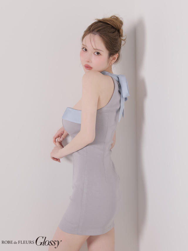 XSサイズあり】2way♡チョーカー風バストジップタイトミニキャバ