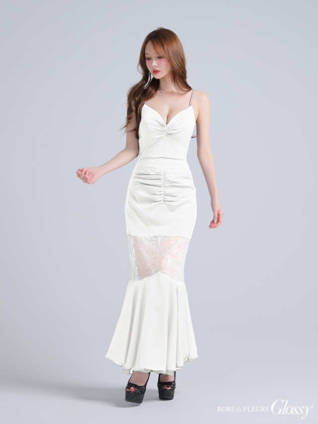 ROBE de FLEURS セットアップマーメイドドレス ROBE de FLEURS セットアップマーメイドミニドレス XSサイズ