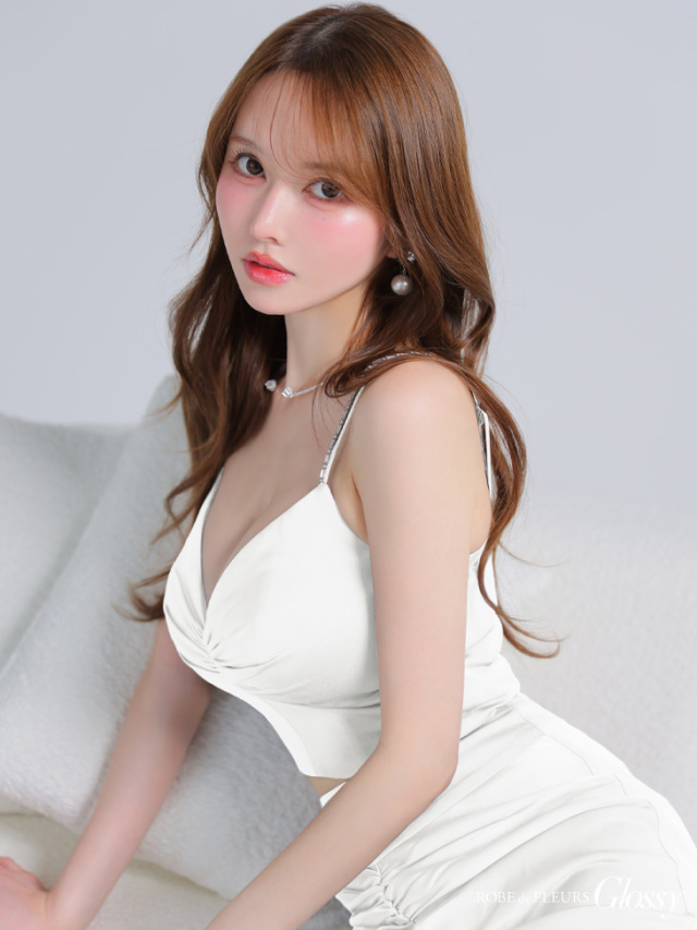 サテンレースマーメイドセットアップロングキャバドレス(GL4110)