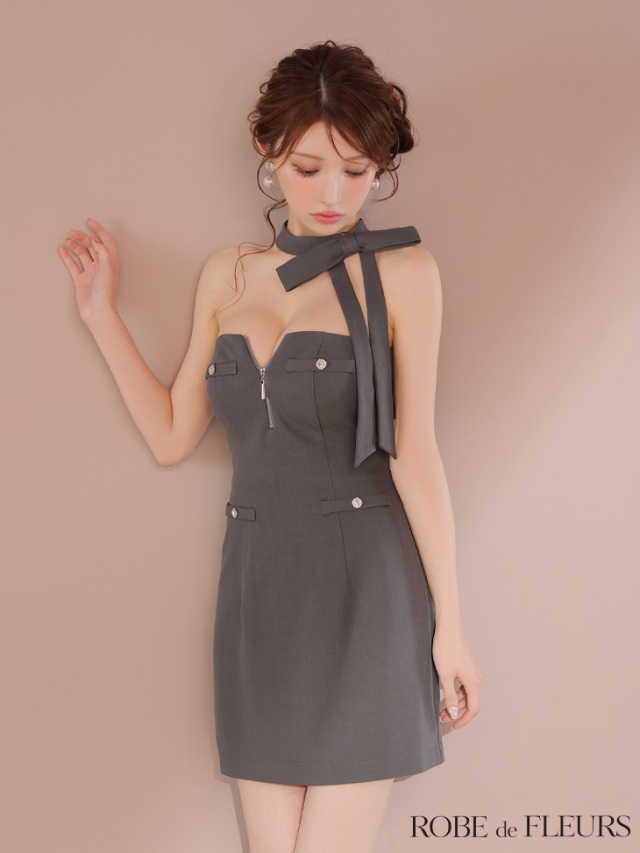 【韓国発】ネックリボンポイントミニキャバドレス 楽天市場】【8/11まで5％OFFクーポン】Tika ネックリボン