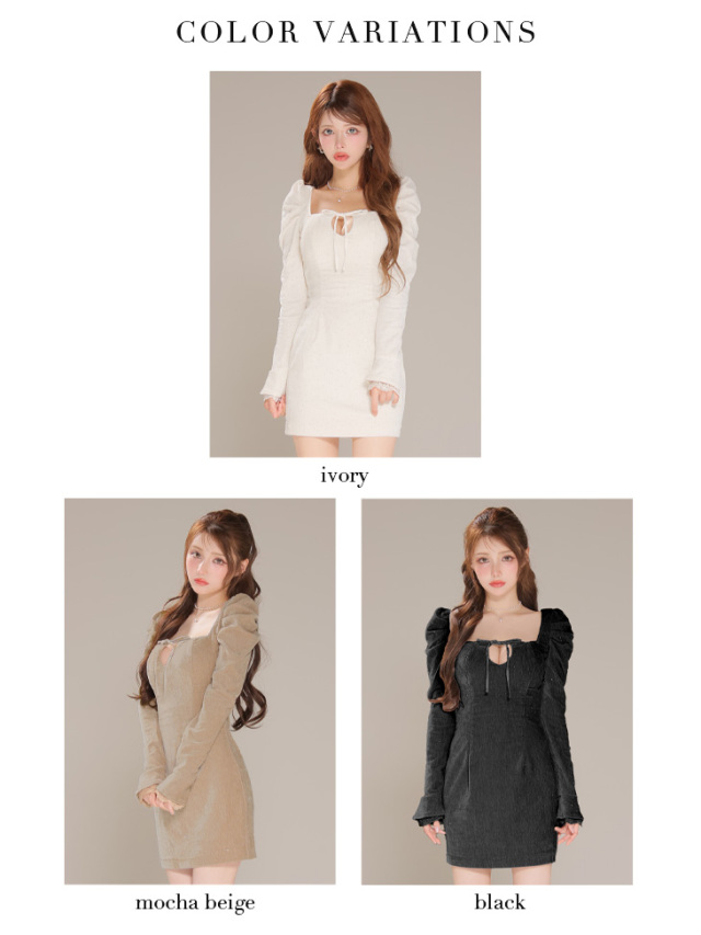 XSサイズあり】ストーン付きベロアバックオープンタイトミニキャバ