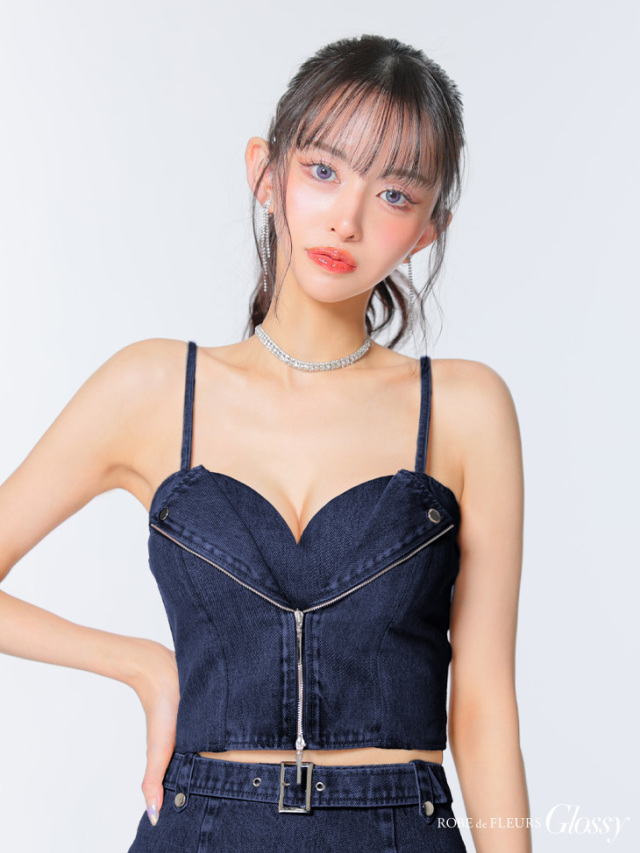 ミニドレス ☆予約商品☆【10月上旬入荷予定】【XSサイズあり】ジップデザイン